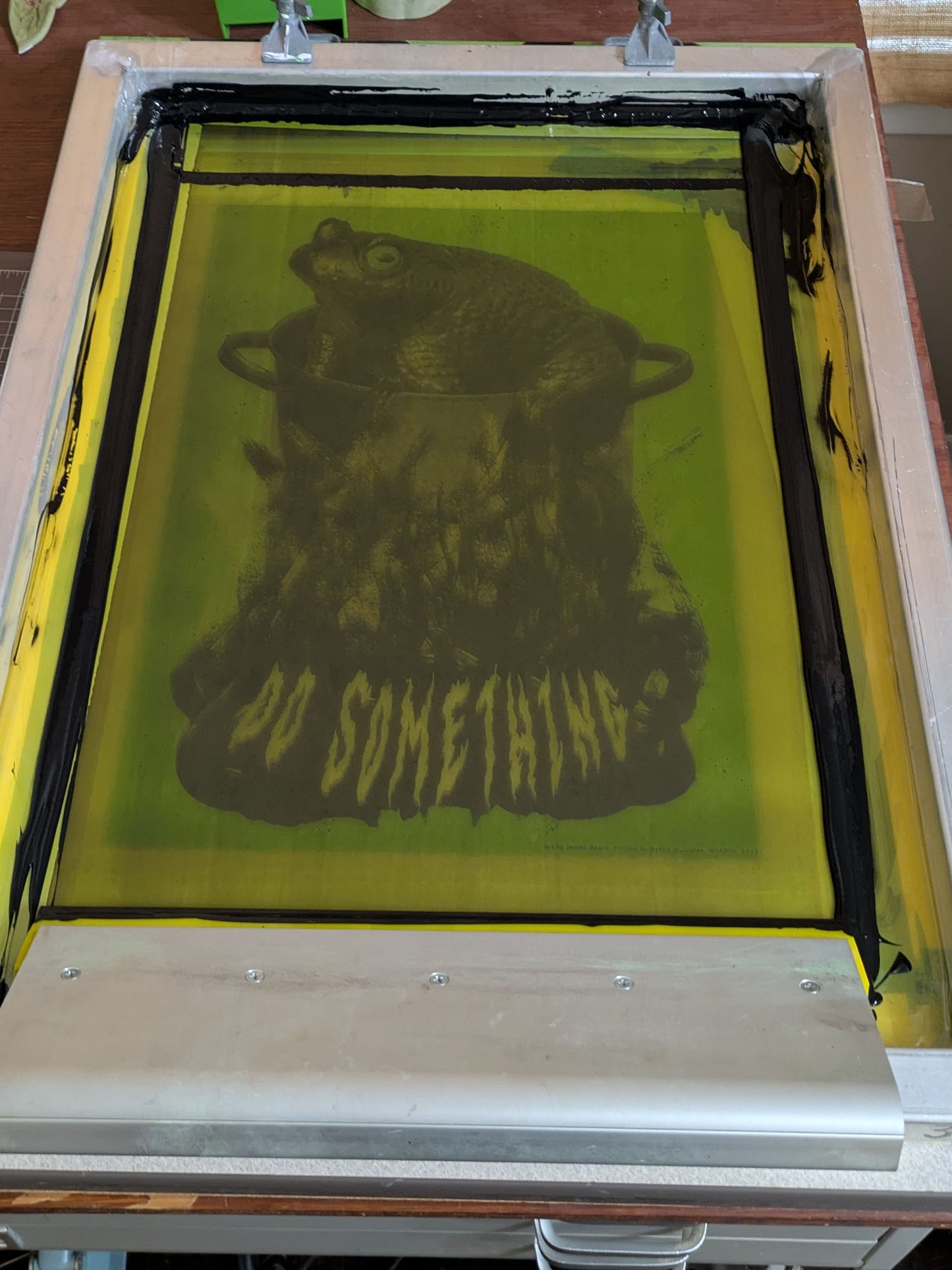 Black layer screen during printing