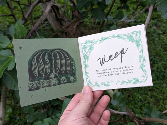 Title page of the weep zine