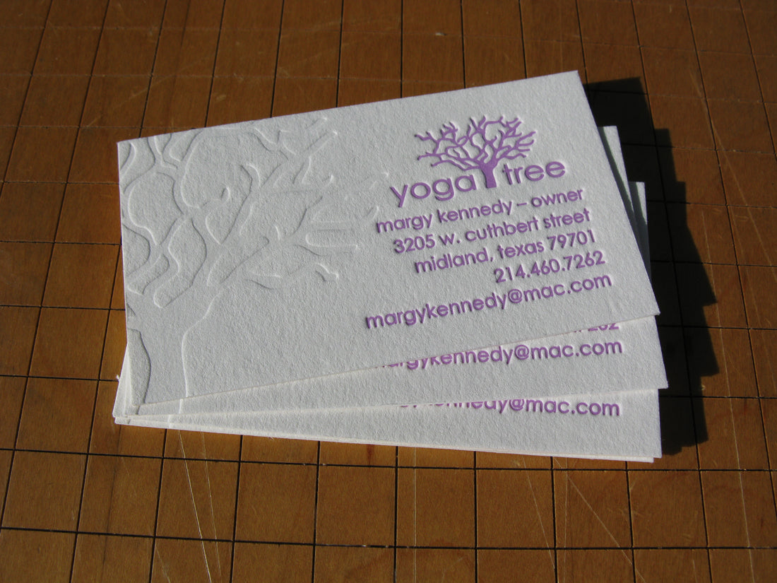 Yoga Tree Business Cards