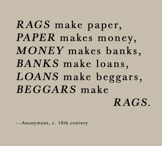 Why does this paper-making quote go so hard?
